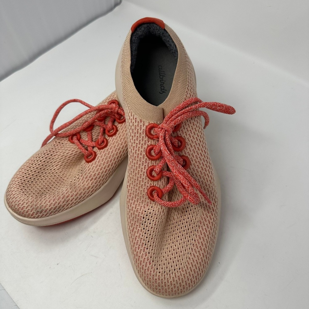 Allbirds Sneakers Men 11.5 Tan Tree Dasher Running Shoes Low Top Eucalyptus